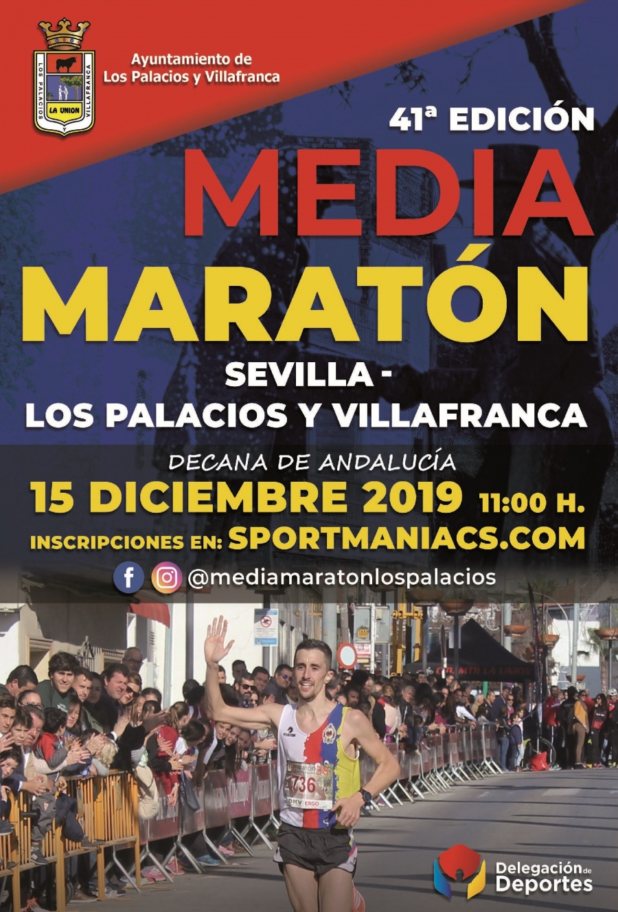Abiertas inscripciones 41ª Edición Media Maratón Sevilla-Los Palacios y Villafranca 2019